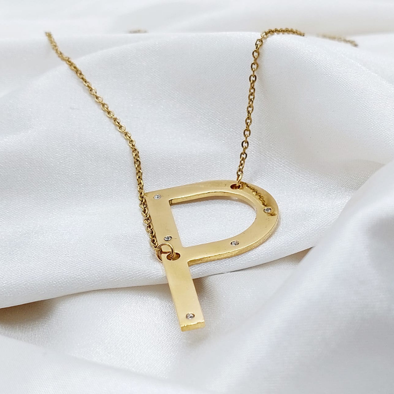 Collar Letra P Acero 210000024411x