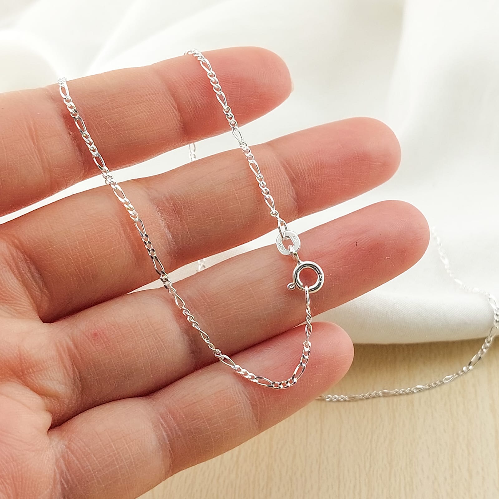 Cadena Fígaro 45CM/1.2mm Plata 925 210000024490v