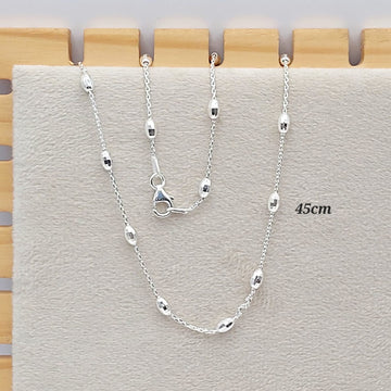Collar con Bolitas 45cm Plata 925 24528