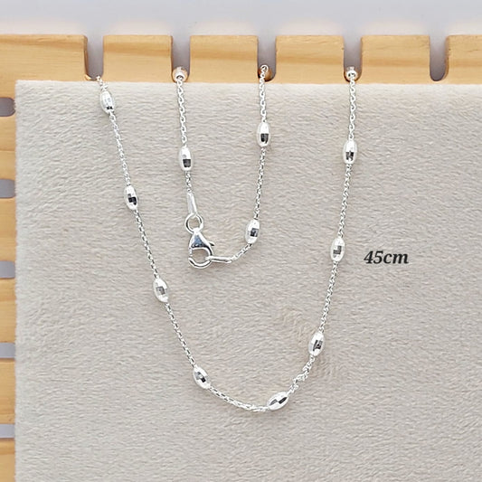 Collar con Bolitas 45cm Plata 925 24528
