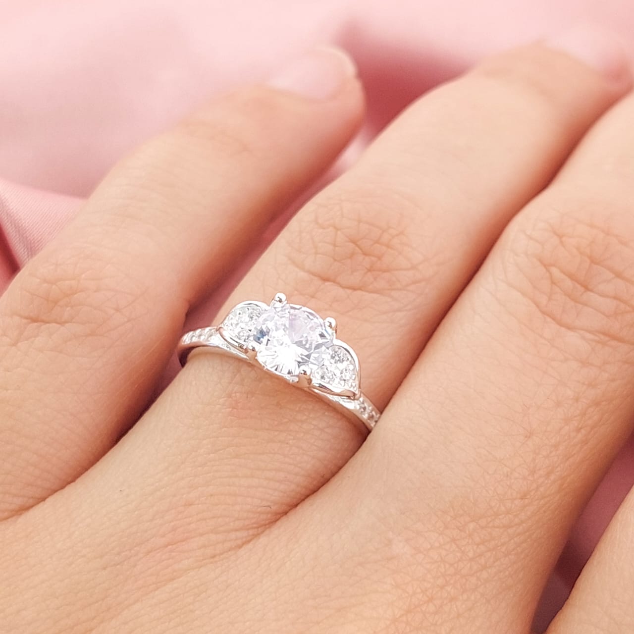 Anillo Compromiso Plata 925 24740x