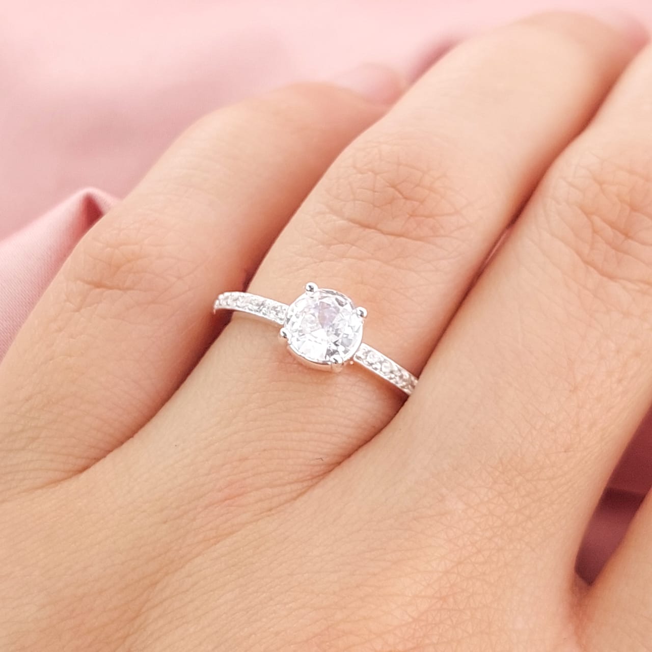 Anillo Compromiso Plata 925 24739x