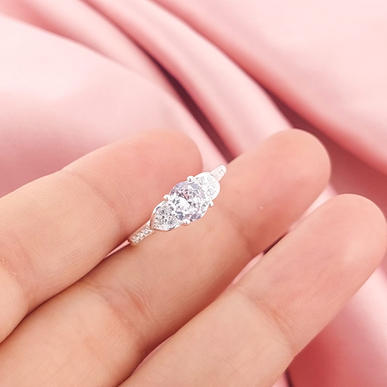 Anillo Compromiso Plata 925 24740x
