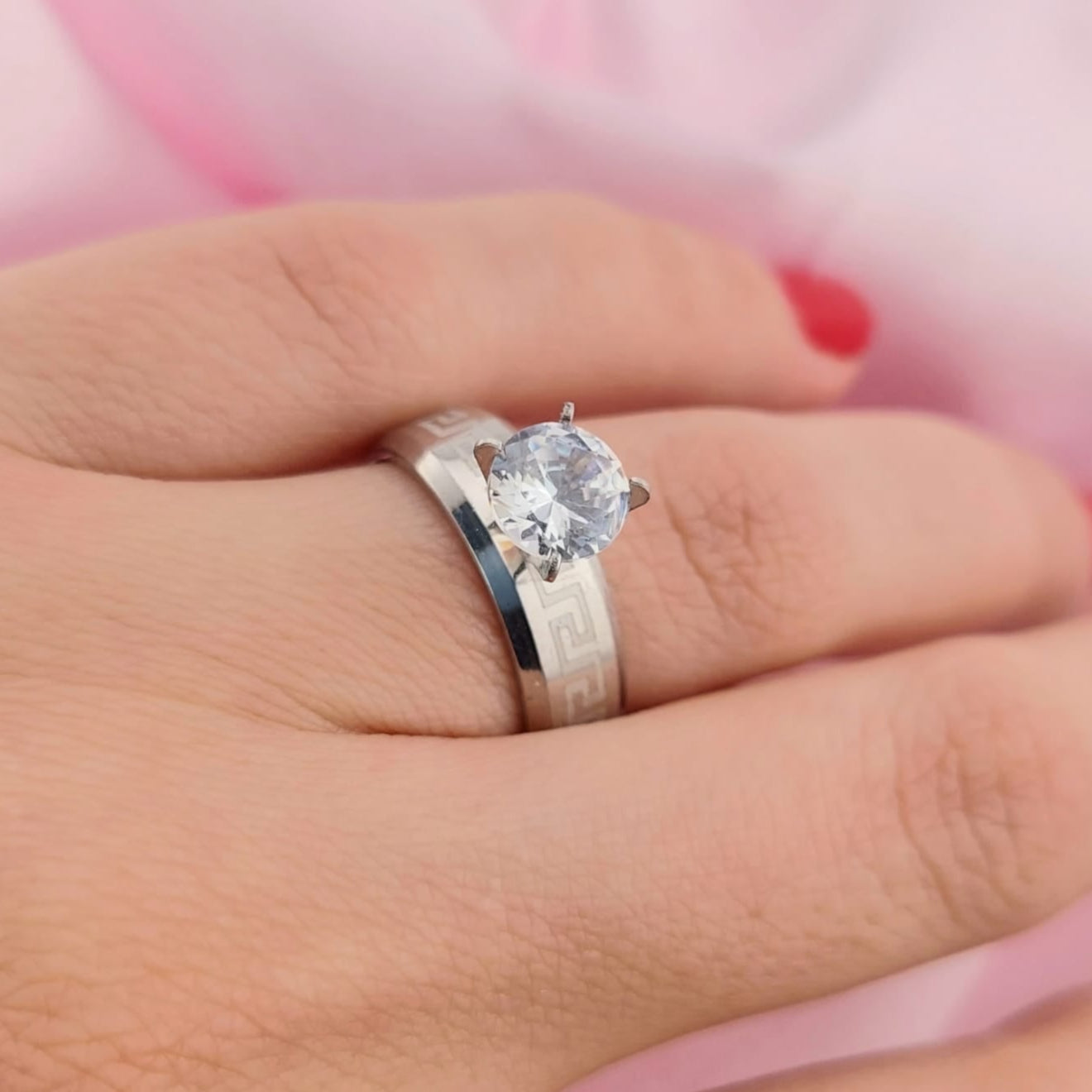 Anillo Compromiso Acero 210000024774v