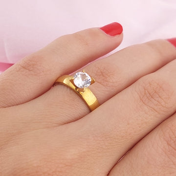 Anillo Compromiso Acero talla 10  210000024762v