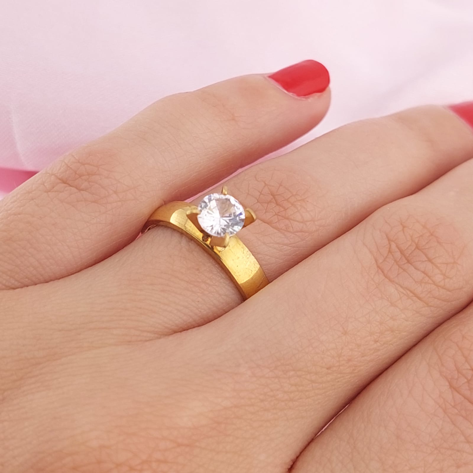 Anillo Compromiso Acero talla 10  210000024762v