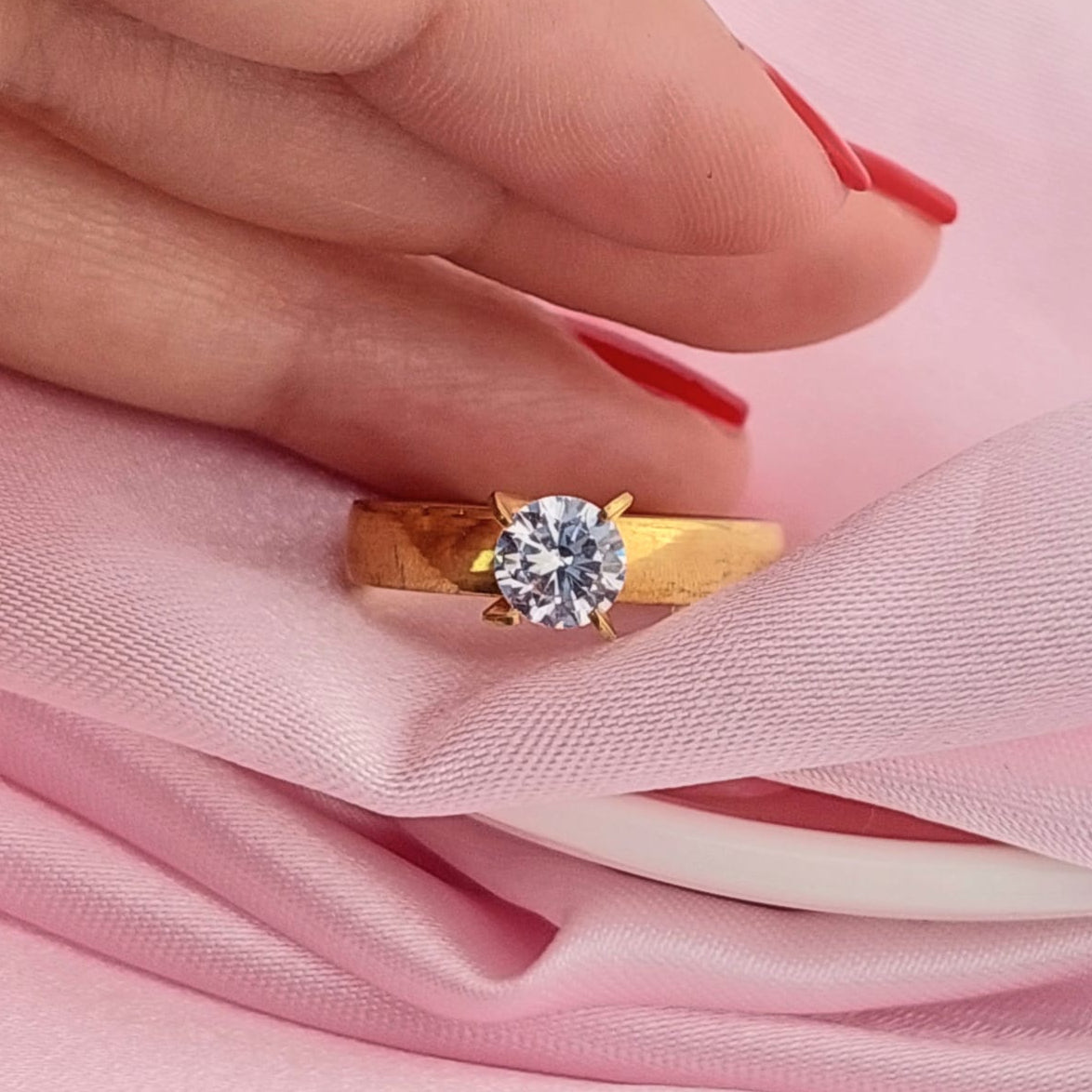 Anillo Compromiso Acero talla 10  210000024762v