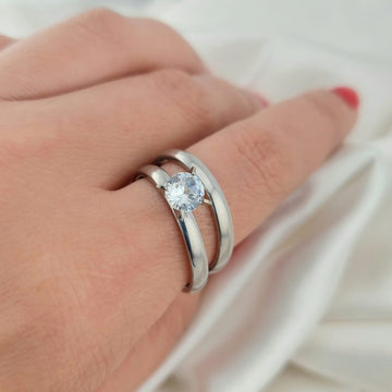 ANILLOS ACERO DUO DAMA 210000003266X
