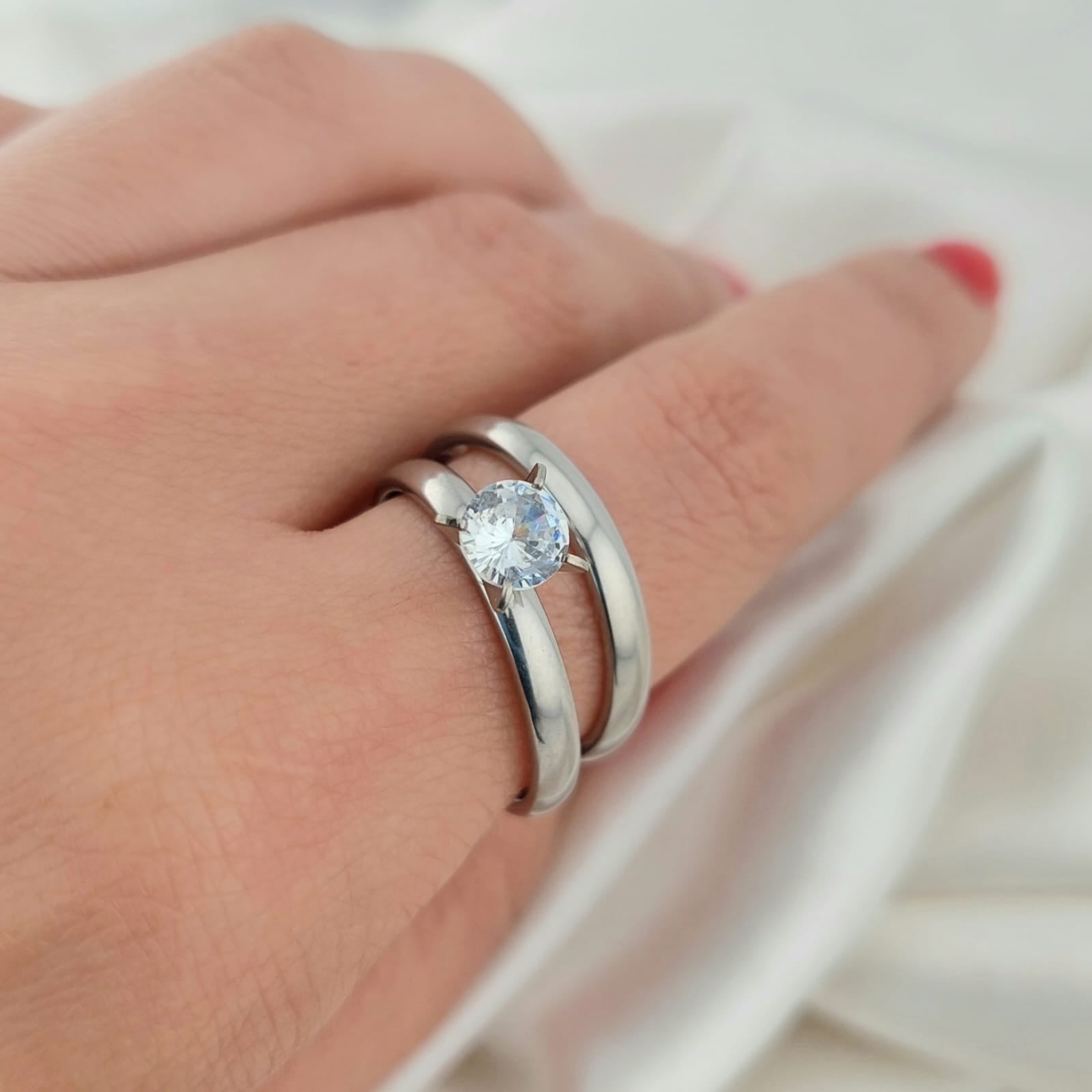 ANILLOS ACERO DUO DAMA 210000003266X