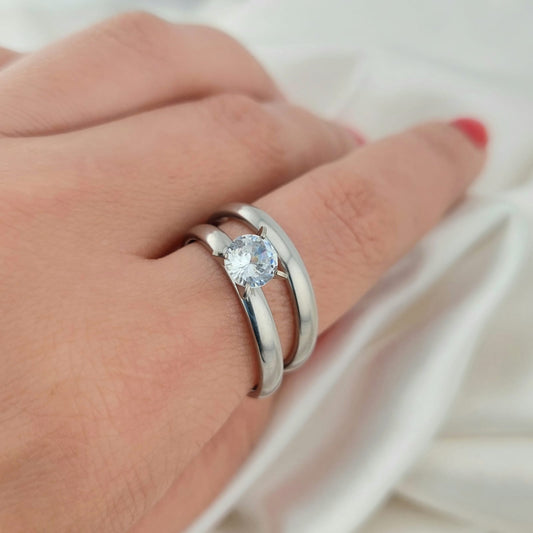 ANILLOS ACERO DUO DAMA 210000003266X