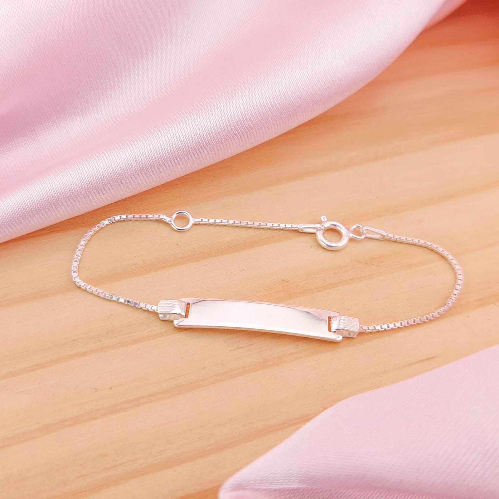 Pulsera Placa Ninos 13/15cm Plata 925 210000024798