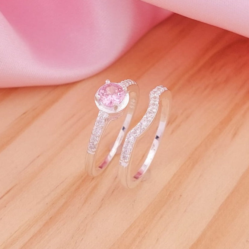Anillos Dúo Compromiso Plata 925 24810
