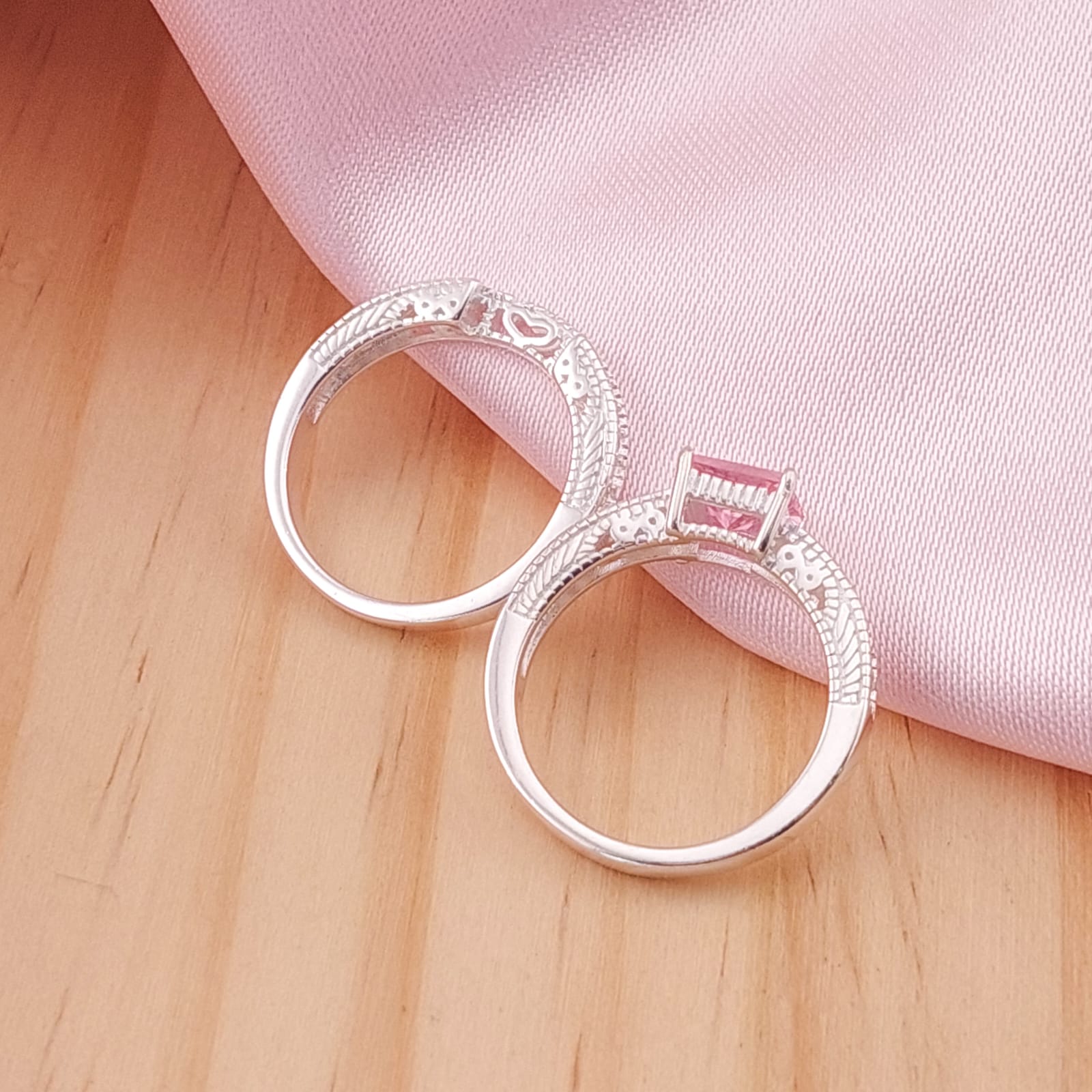 Anillos Dúo Compromiso Plata 925 24812