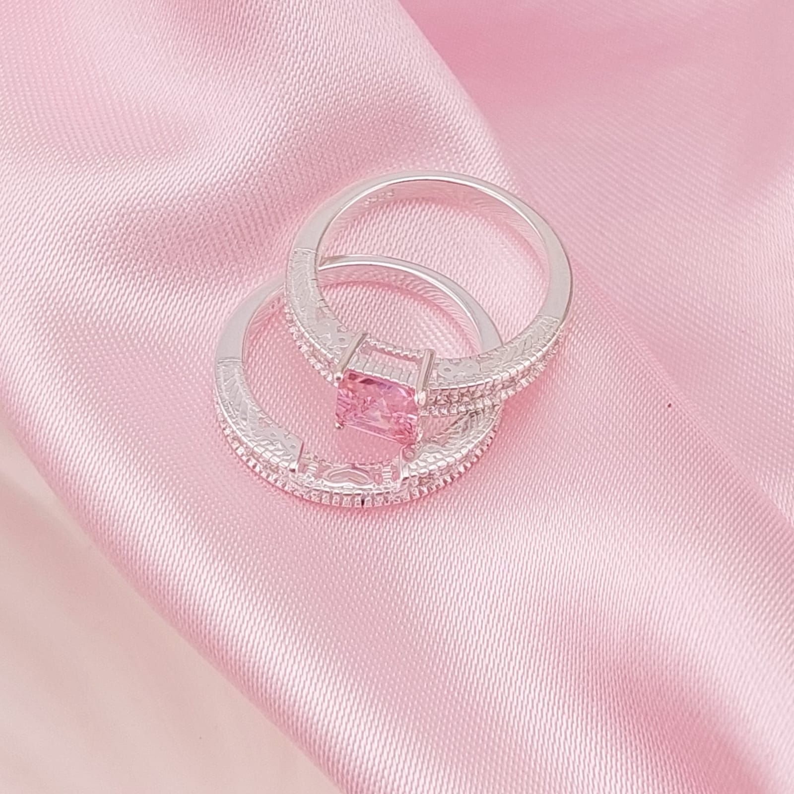 Anillos Dúo Compromiso Plata 925 24812