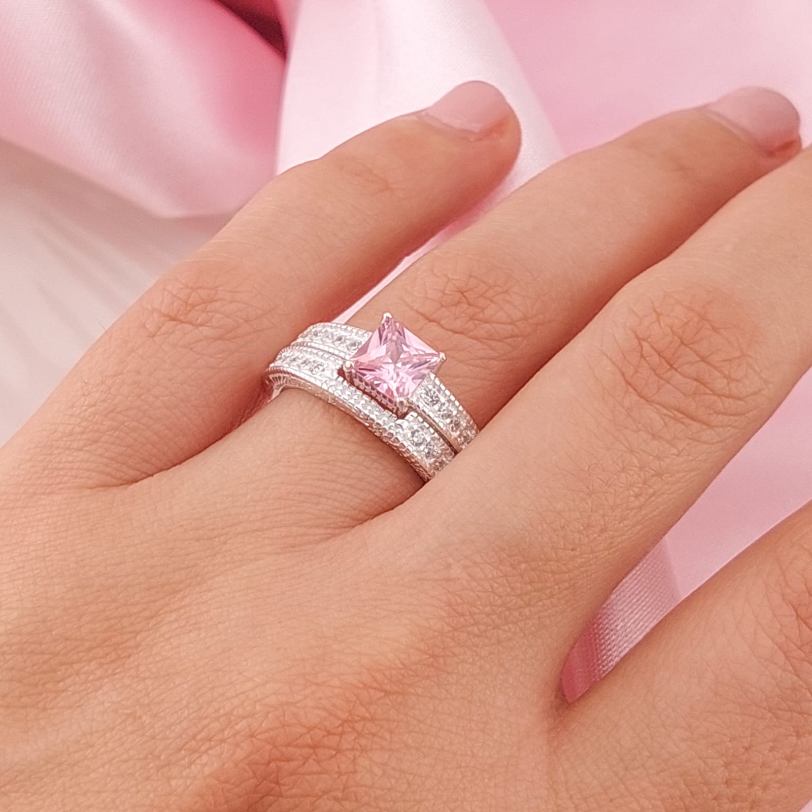 Anillos Dúo Compromiso Plata 925 24812