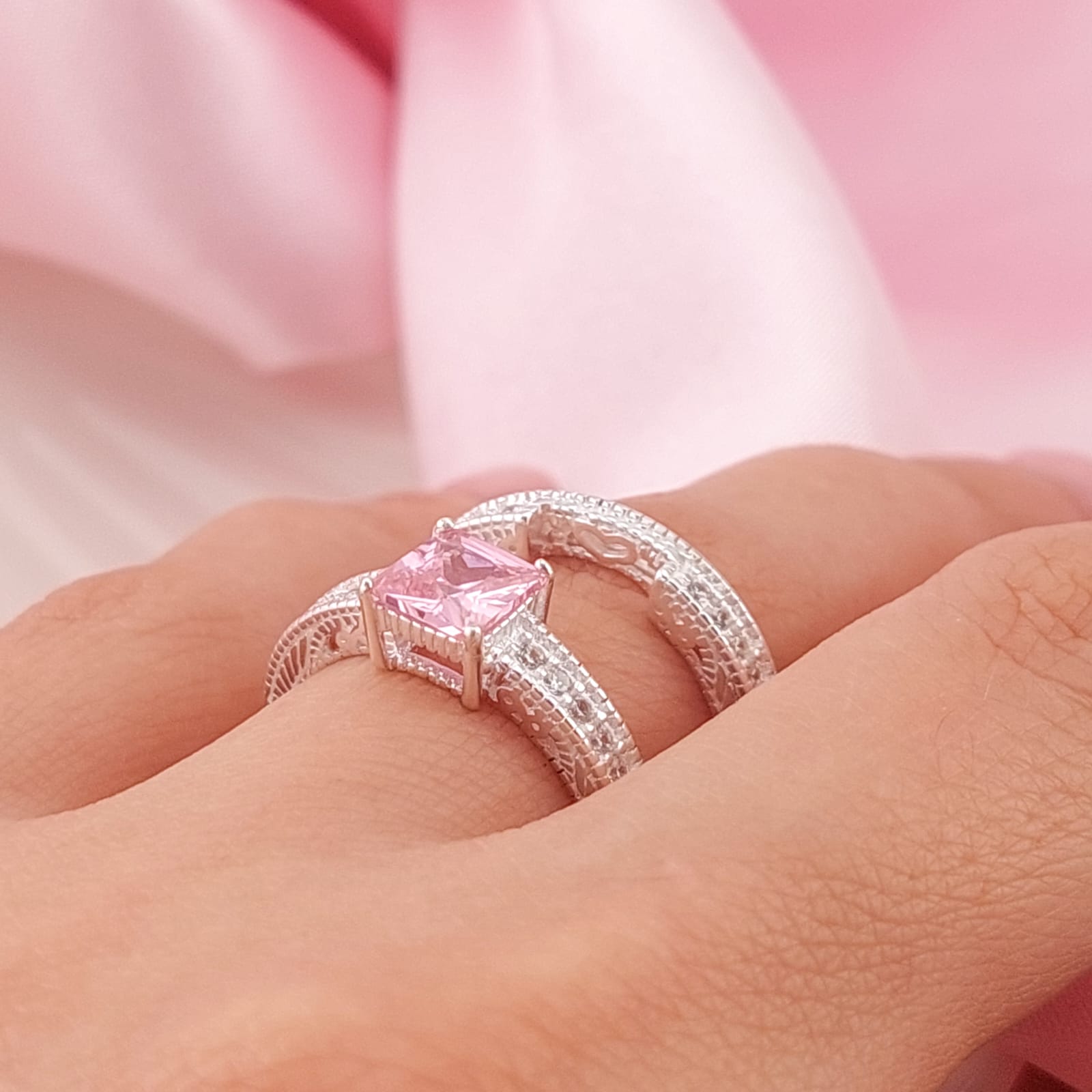 Anillos Dúo Compromiso Plata 925 24812