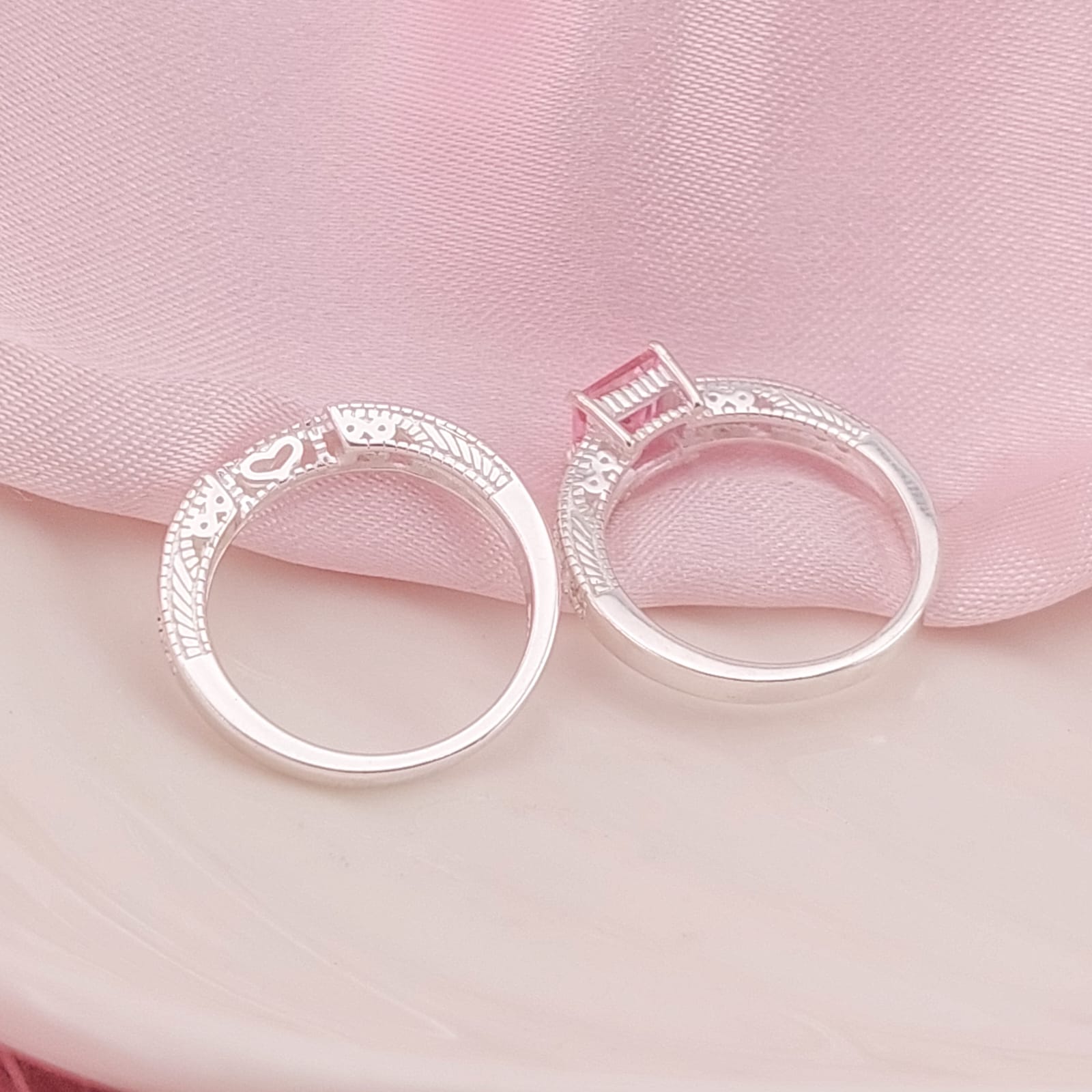 Anillos Dúo Compromiso Plata 925 24812