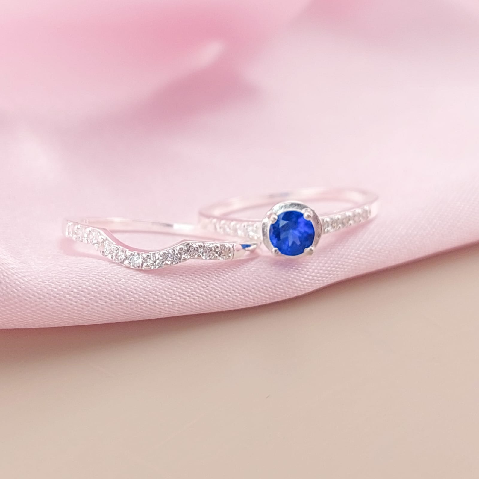 Anillos Dúo Compromiso Plata 925 24811