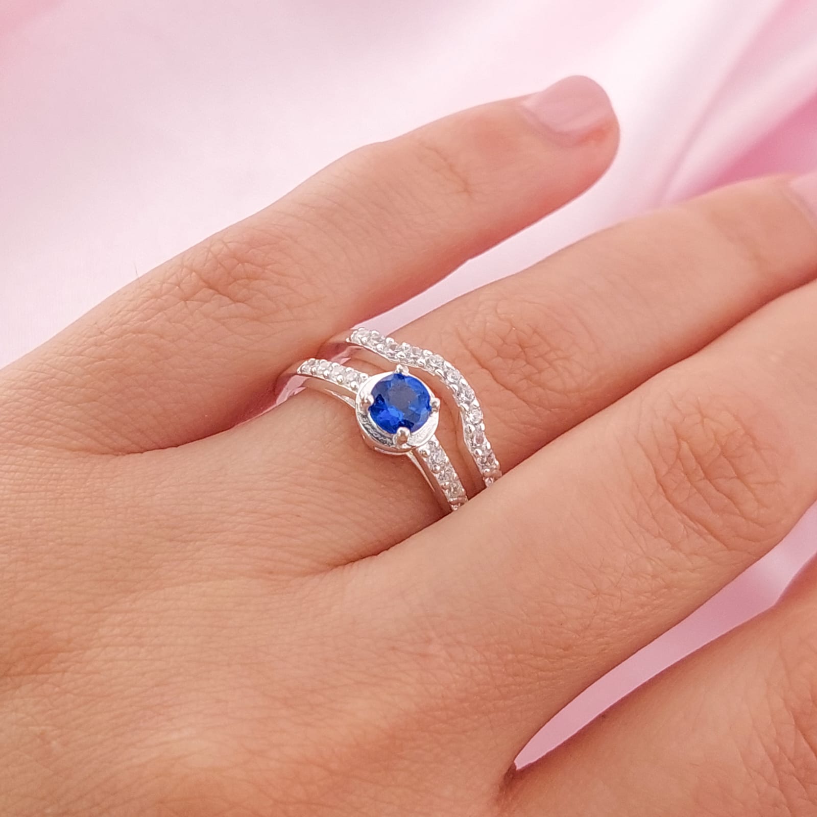Anillos Dúo Compromiso Plata 925 24811