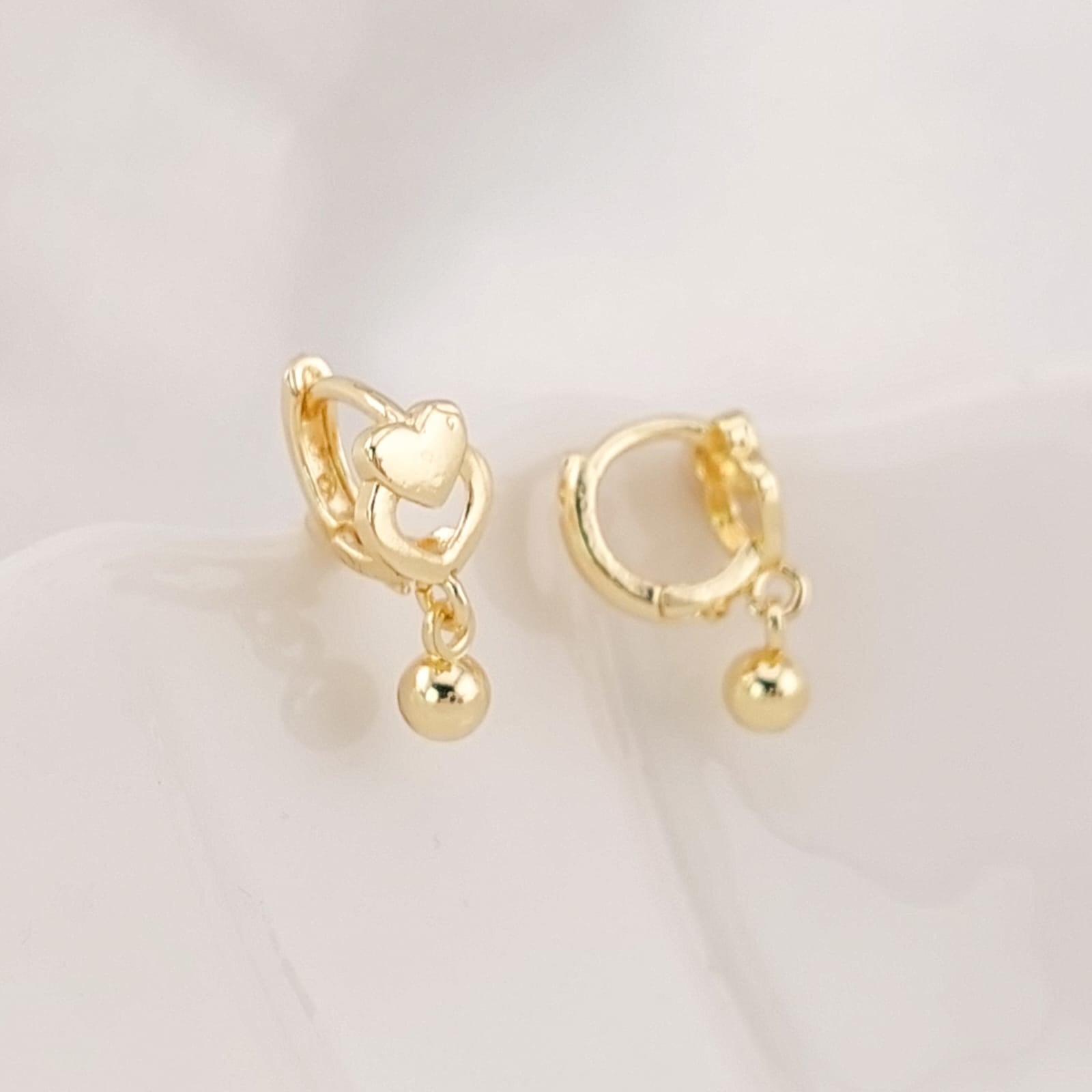 Aretes Niña Oro Laminado 25098