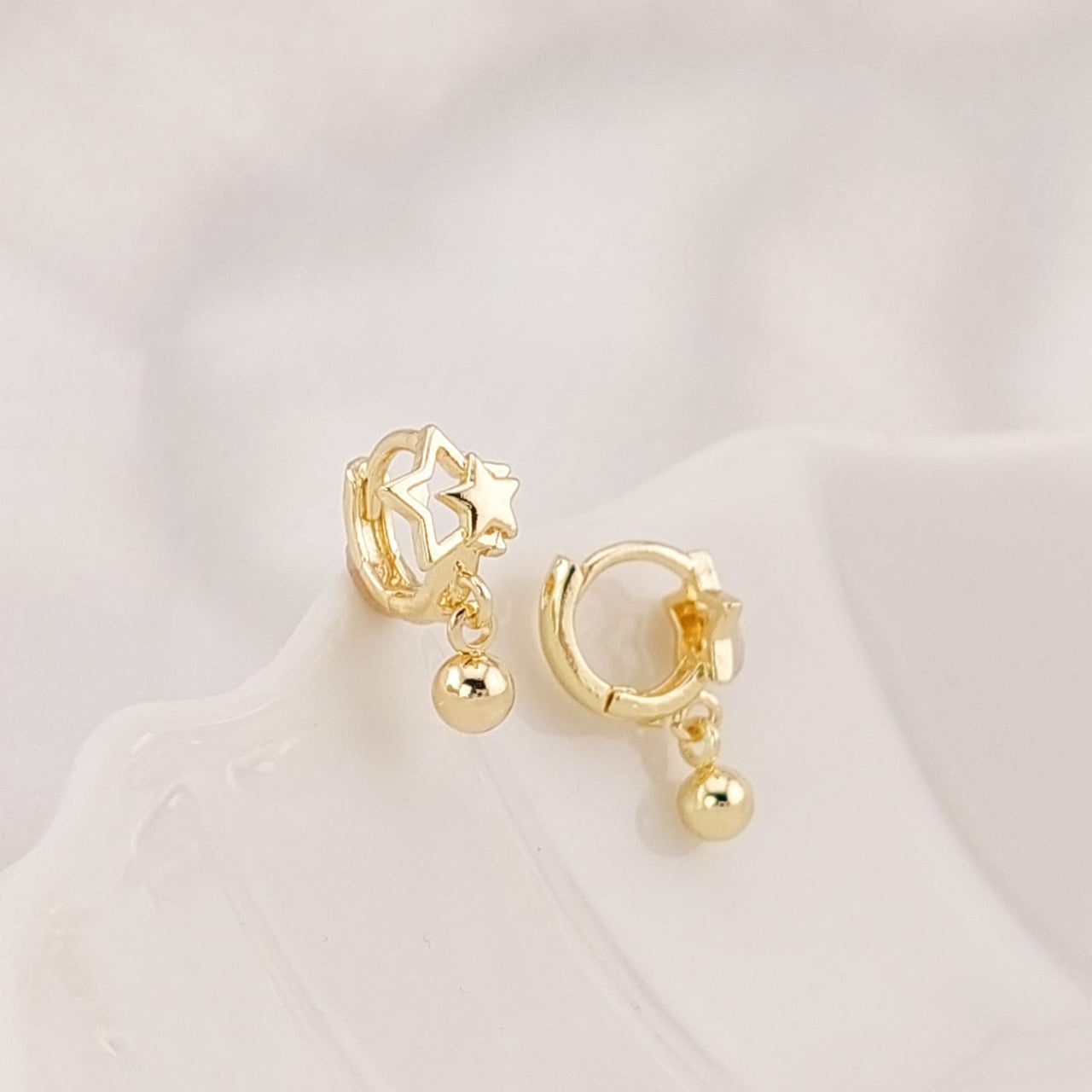 Aretes Niña Oro Laminado 25078