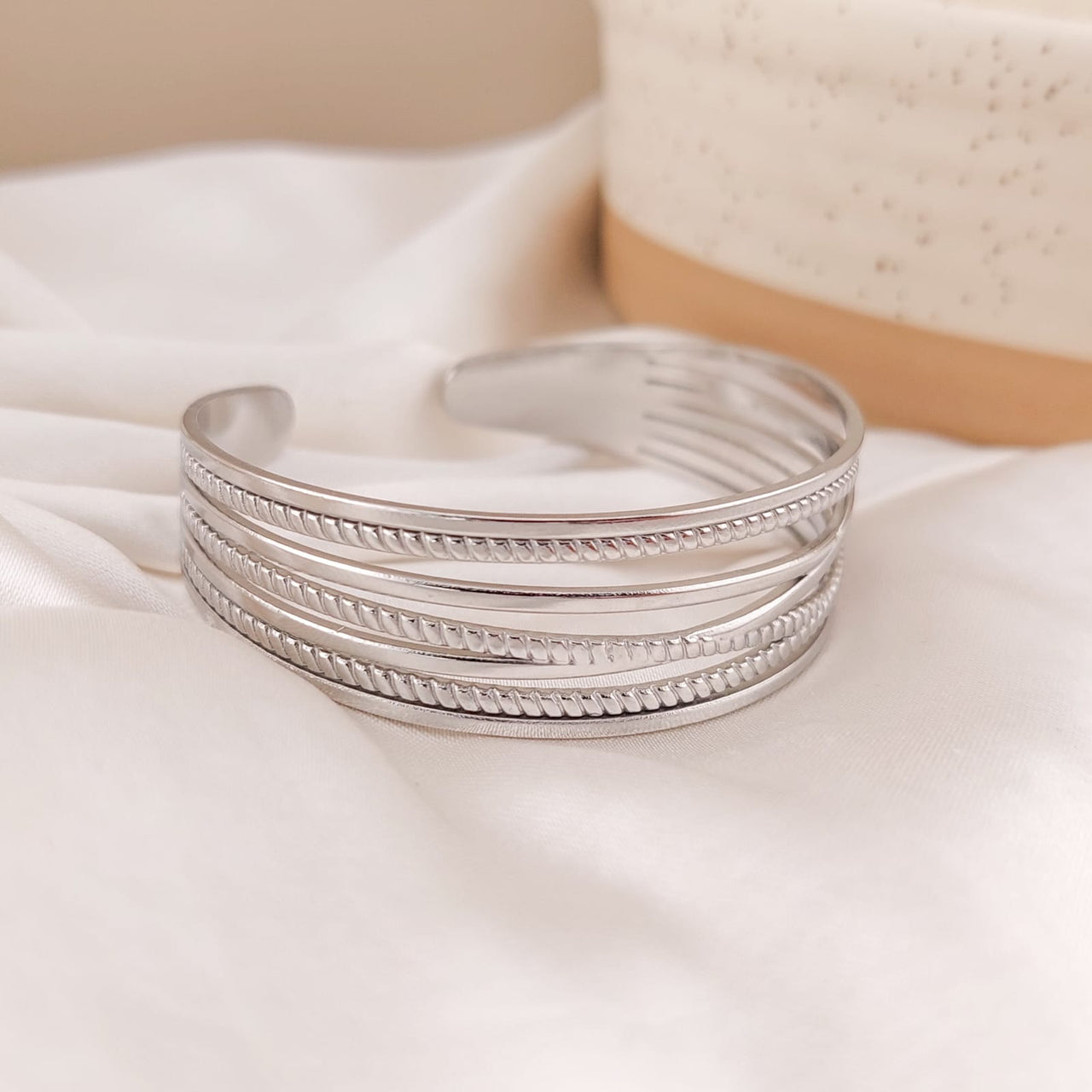 Pulsera Aro Dama Acero 25083