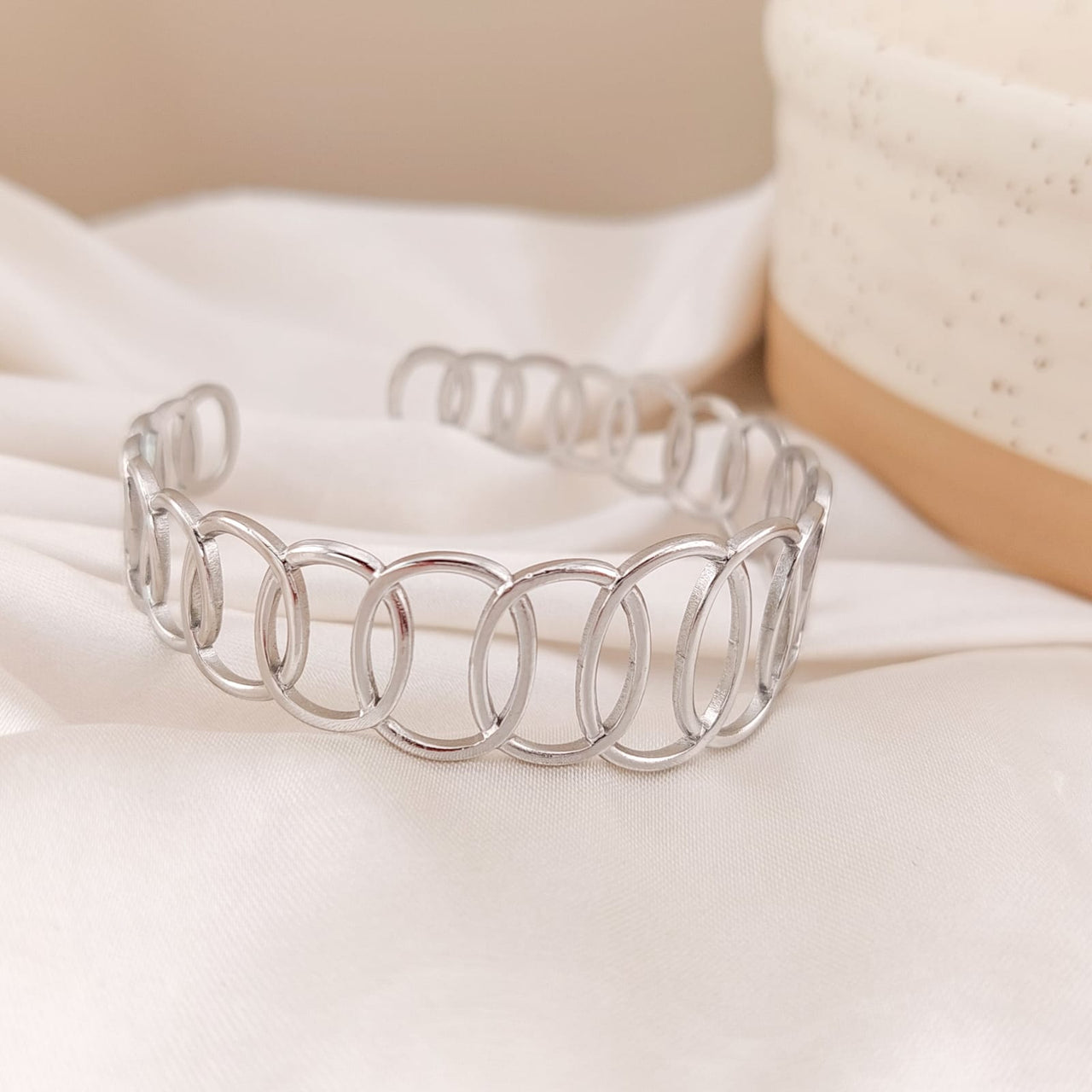 Pulsera Aro Dama Acero 25086