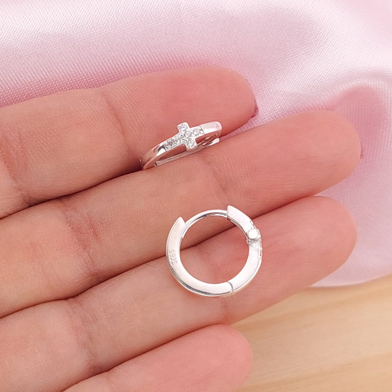 Huggies 13mm Dama Plata 925 25280