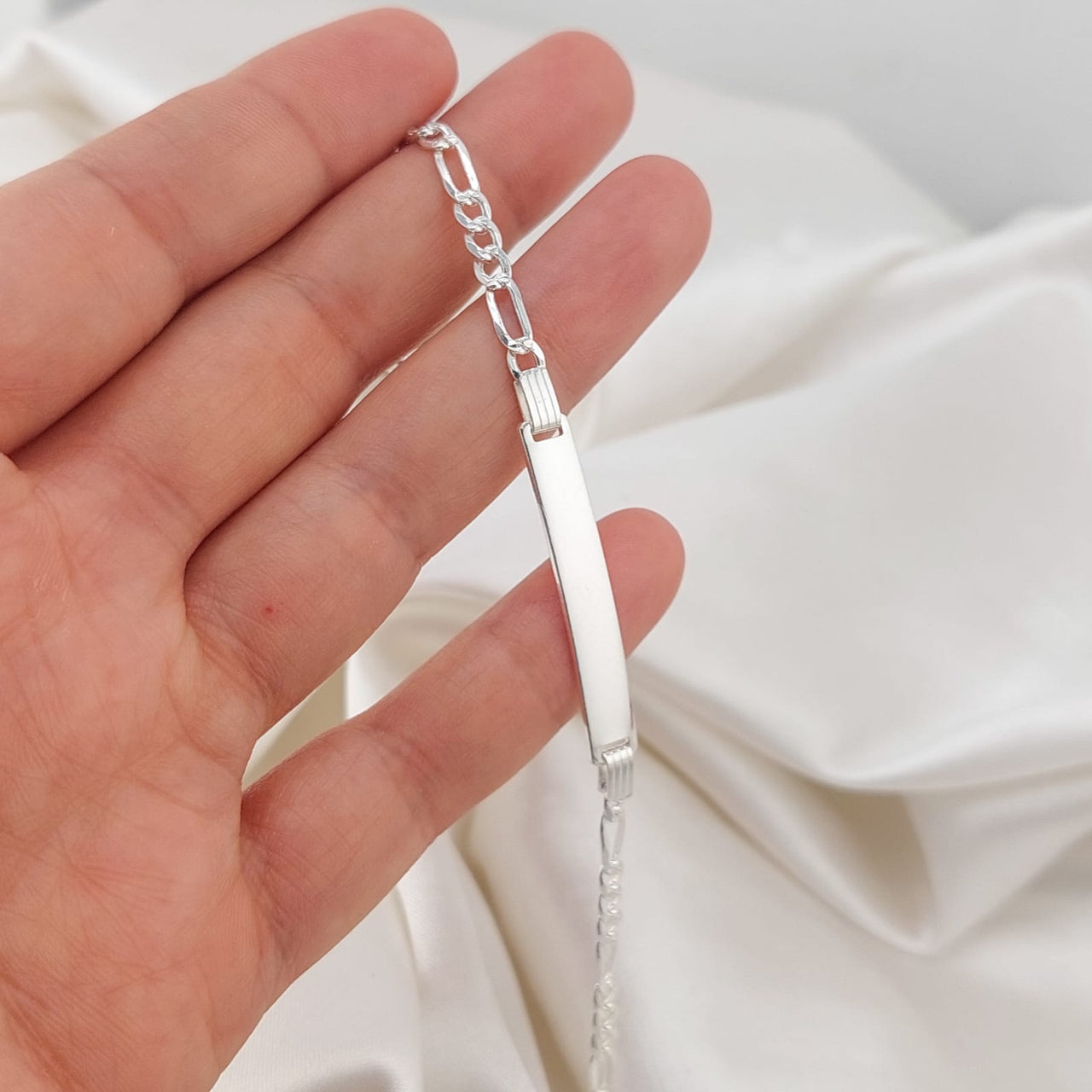 Pulsera Placa 16cm/3mm Plata 925 25464