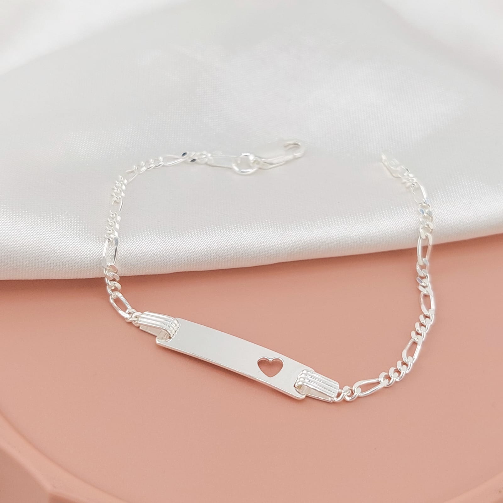 Pulsera Placa 15cm Plata 925 25467