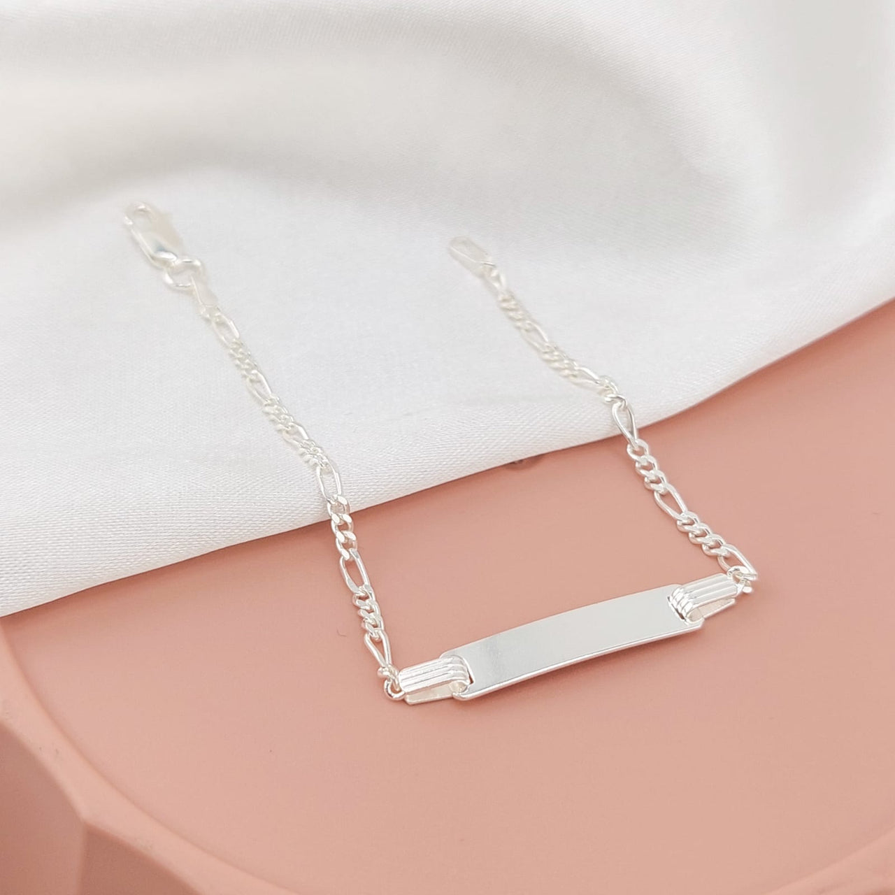 Pulsera Placa 16cm Plata 925 25466