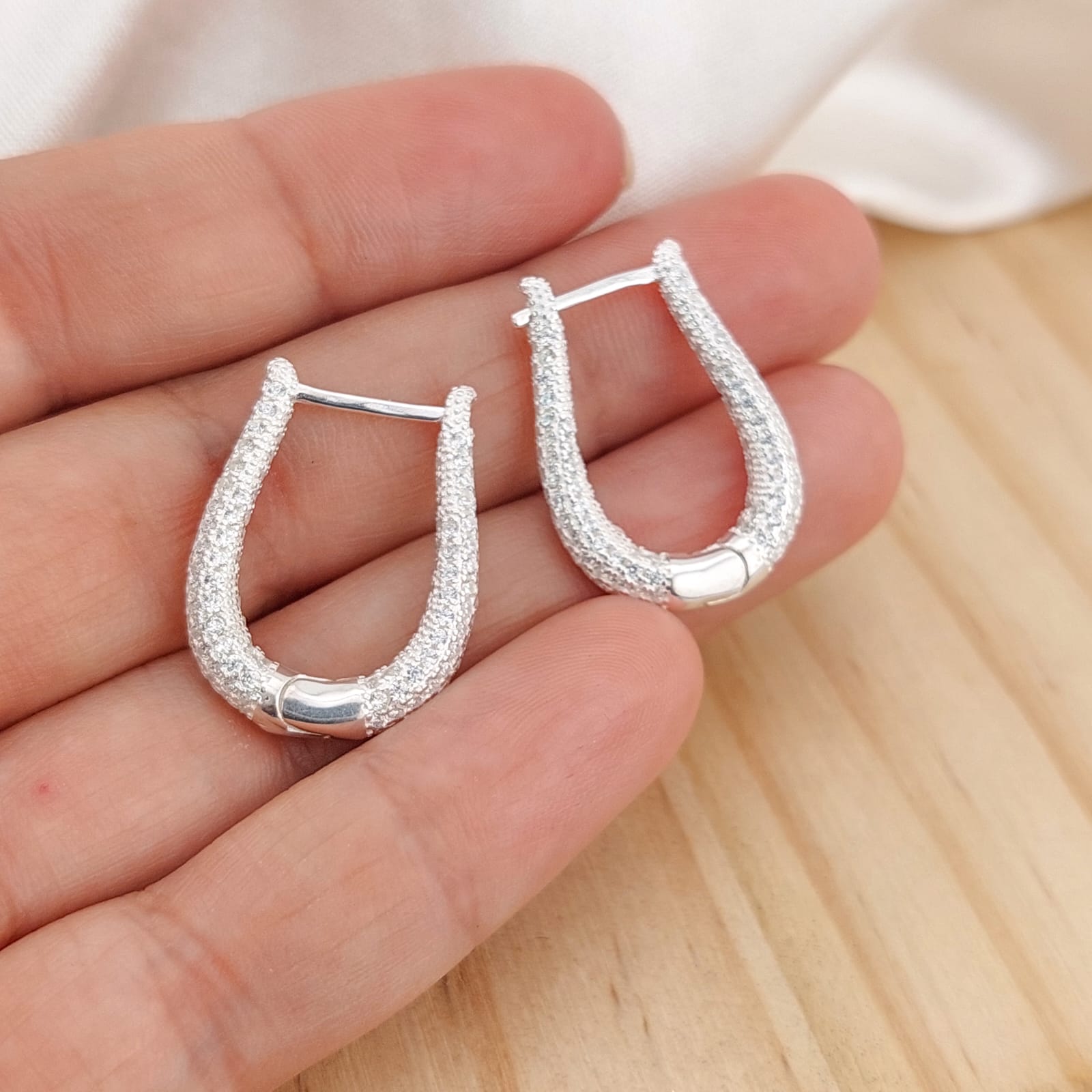 Aretes Dama 20mm/5.8gr Plata 925 25473