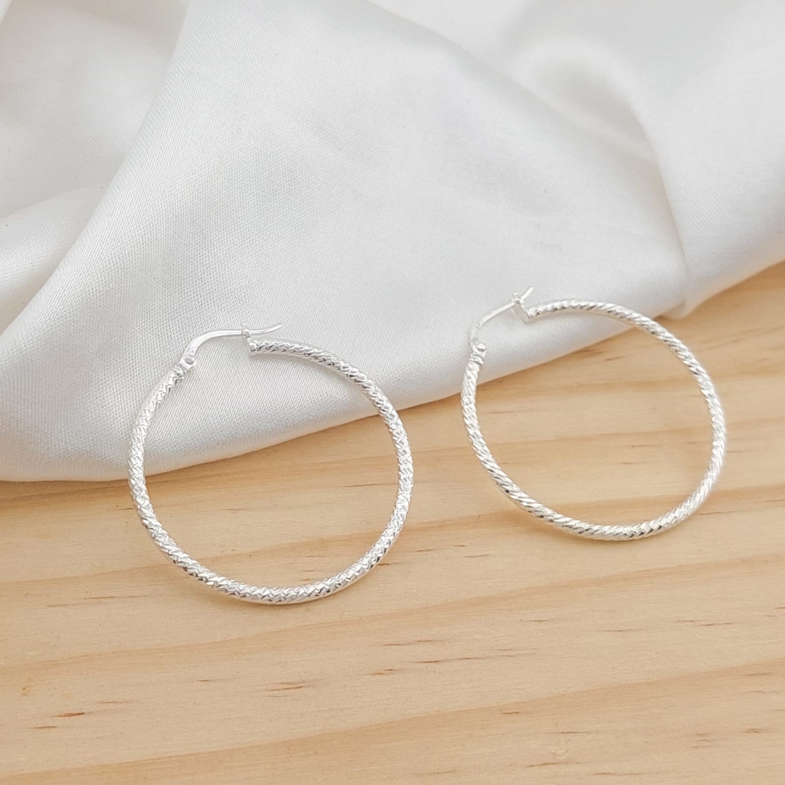 Argollas 32mm 2.9gr Plata 925 25485