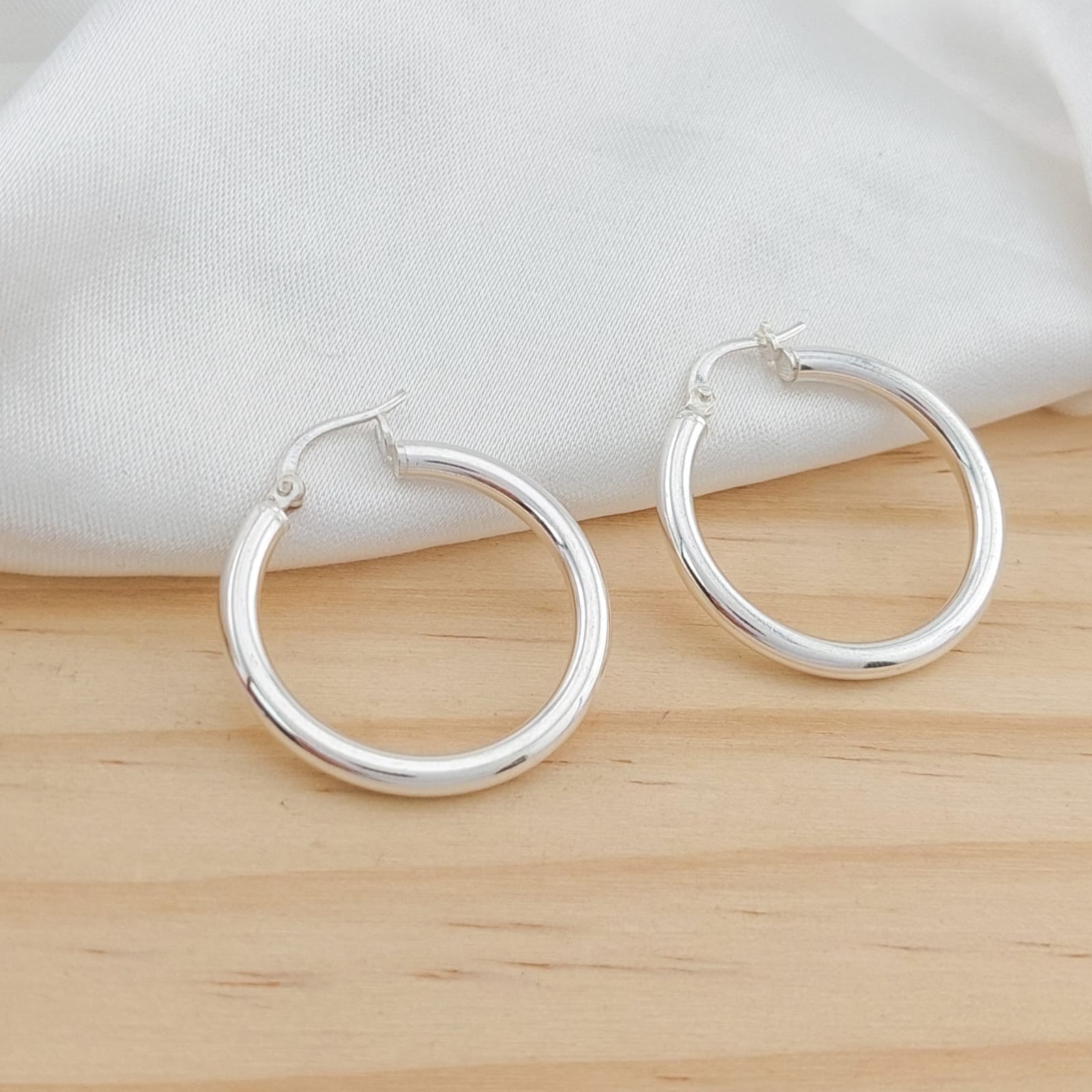Argollas 24mm 2.3gr Plata 925 25486