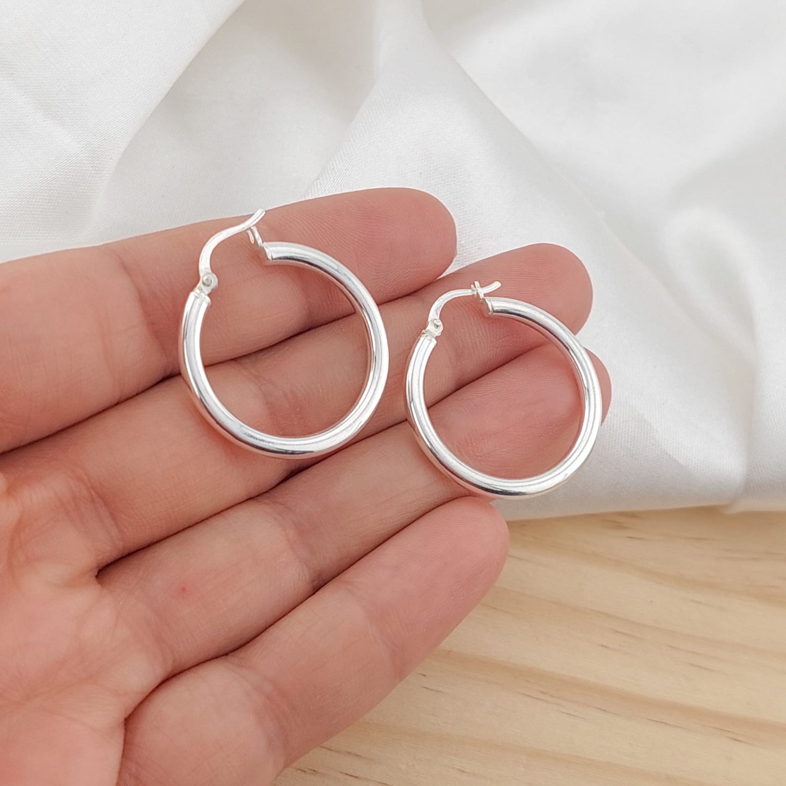 Argollas 24mm 2.3gr Plata 925 25486