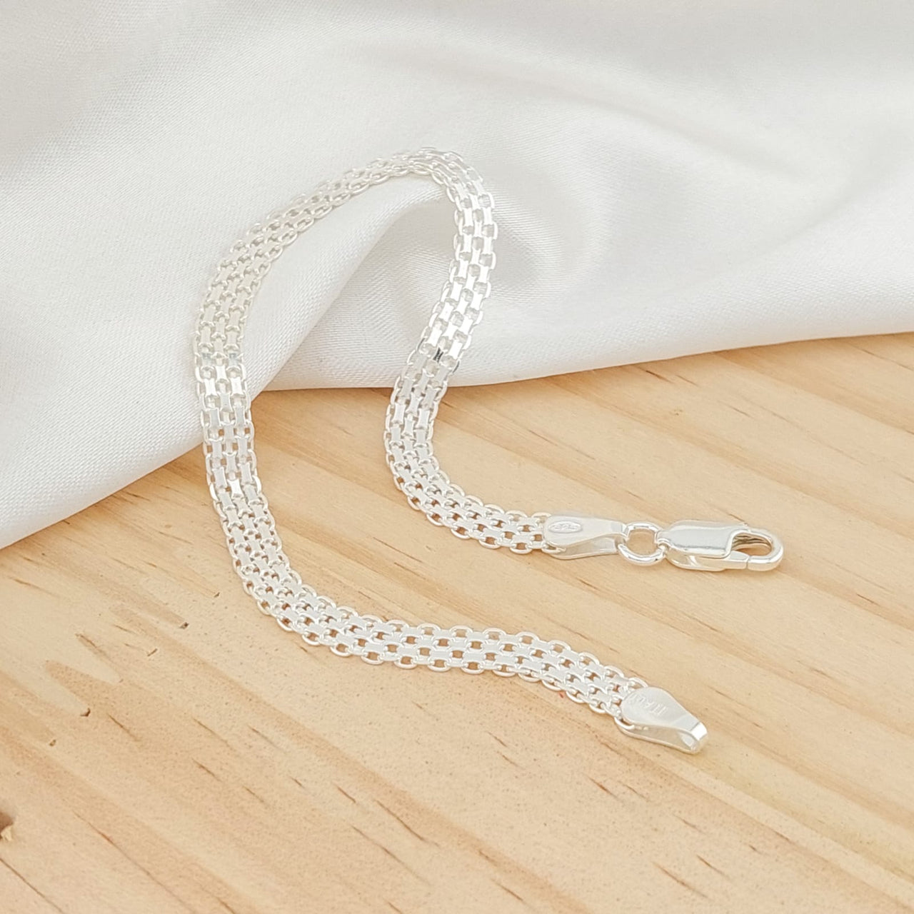 Pulsera Dama 19cm/4mm Plata 925 25468