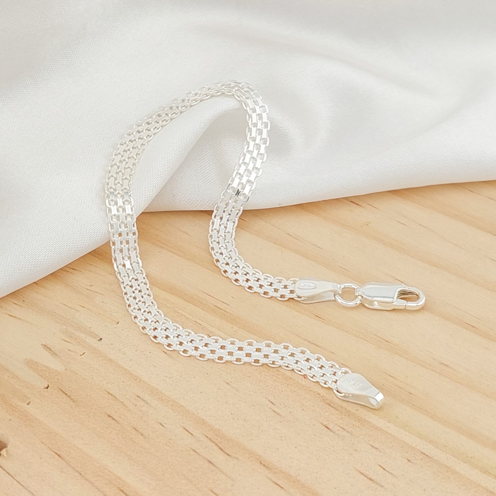 Pulsera Dama 19cm/4mm Plata 925 25468