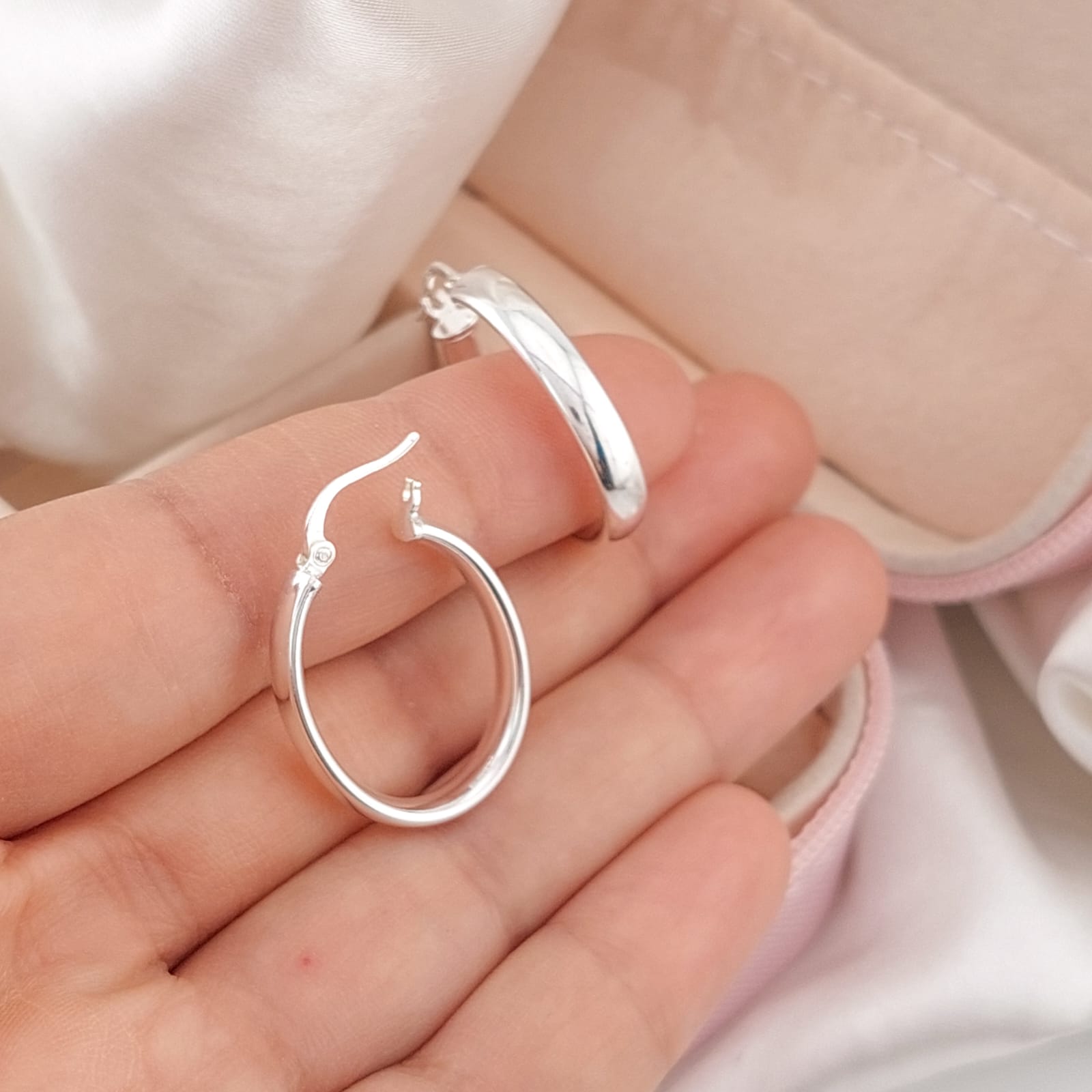 Argollas 25mm Plata 925 25497