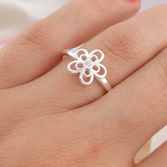 Anillo Dama Plata 925 25532v