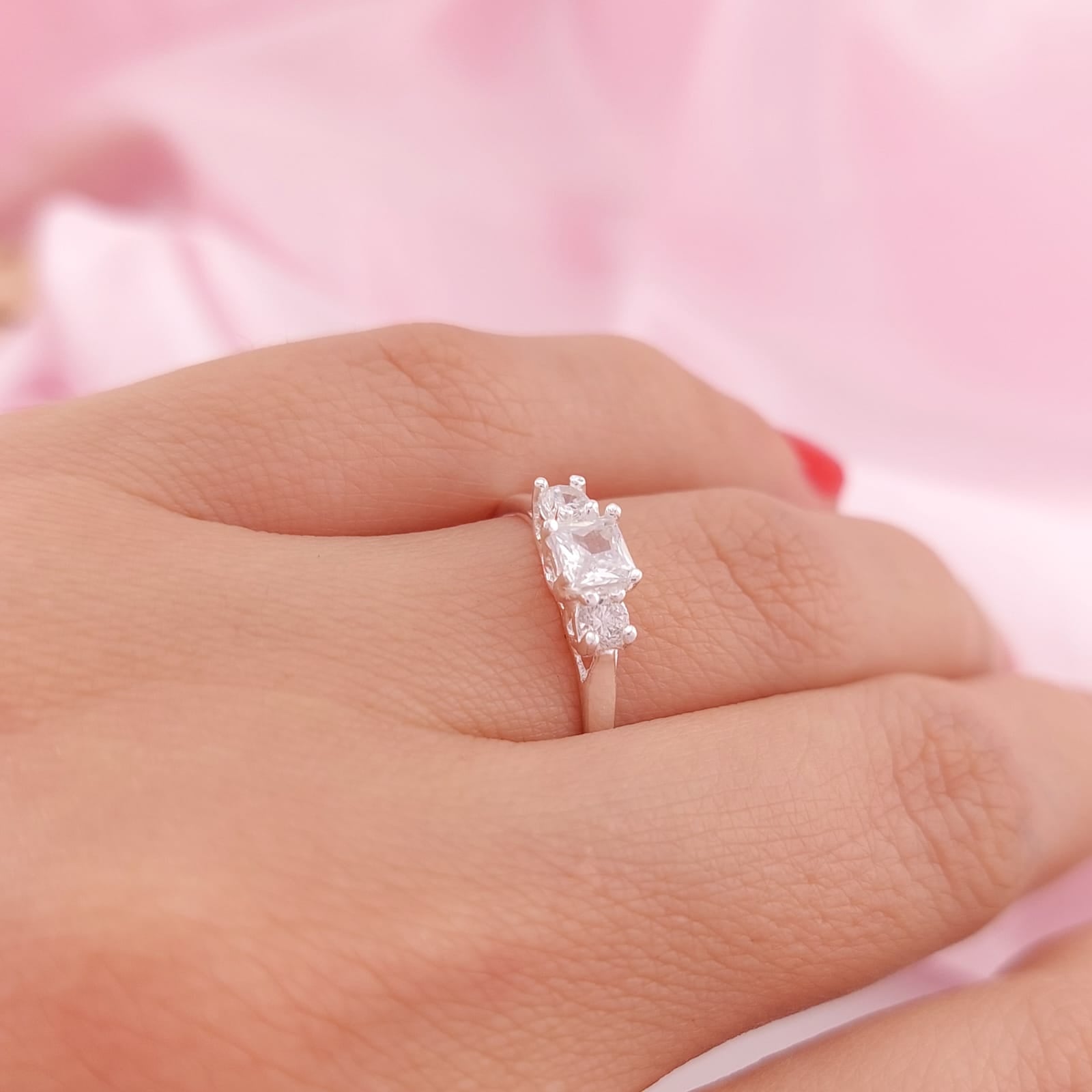 Anillo Dama Plata 925 25552v