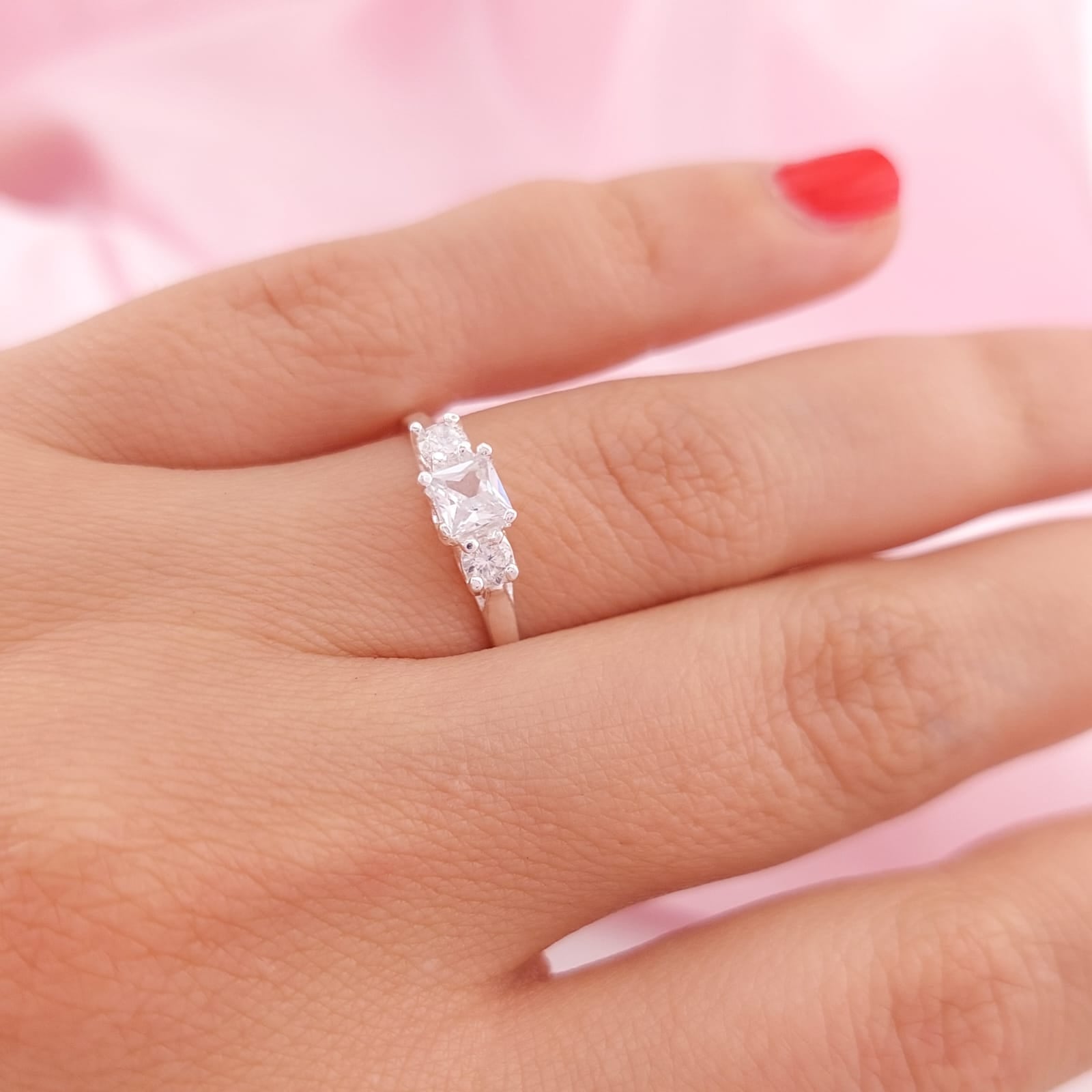 Anillo Dama Plata 925 25552v