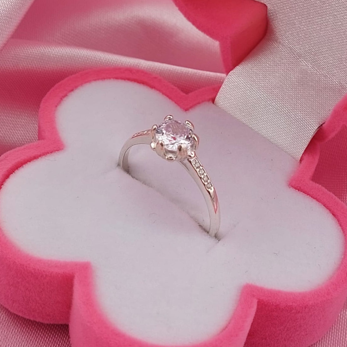 Anillo Compromiso Plata 925 25590