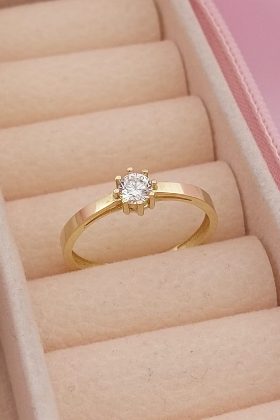 Anillo Compromiso Oro 10k 25615