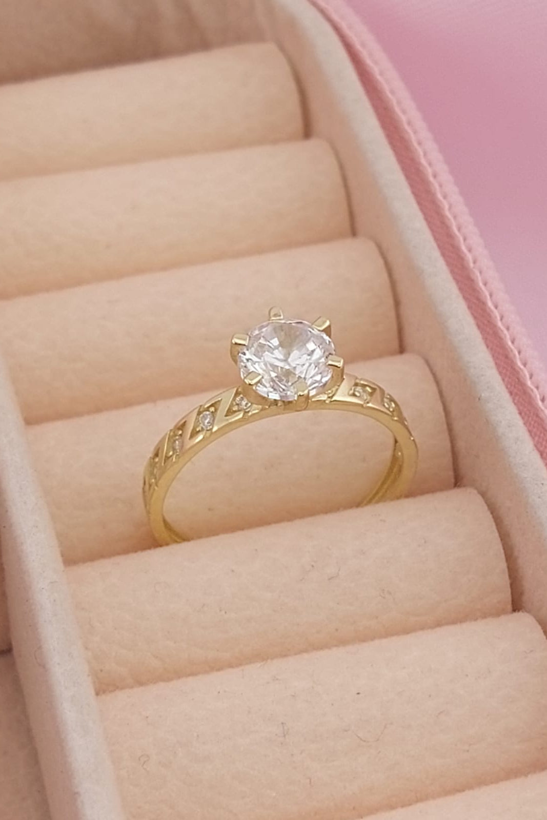 Anillo Compromiso Oro 10k 25618