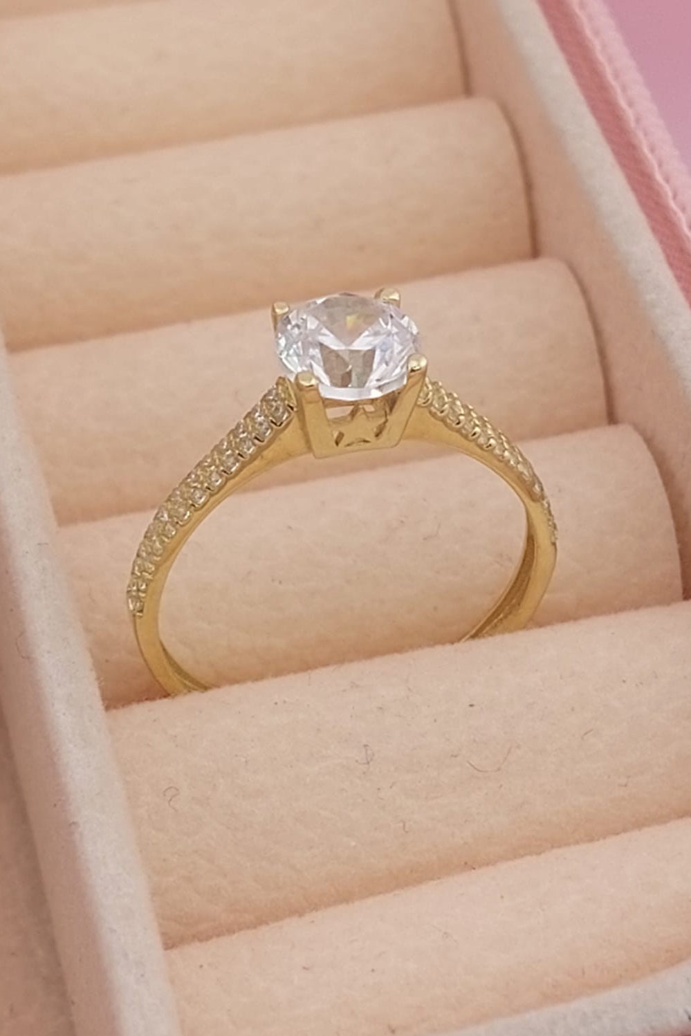 Anillo Compromiso Oro 10k 25619