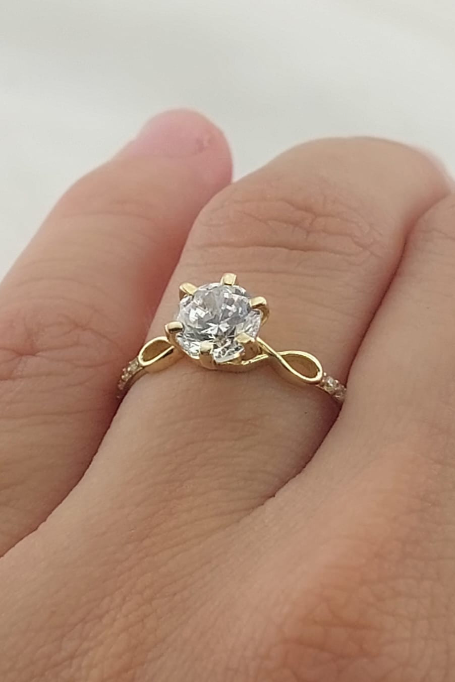 Anillo Compromiso Oro 10k 25616