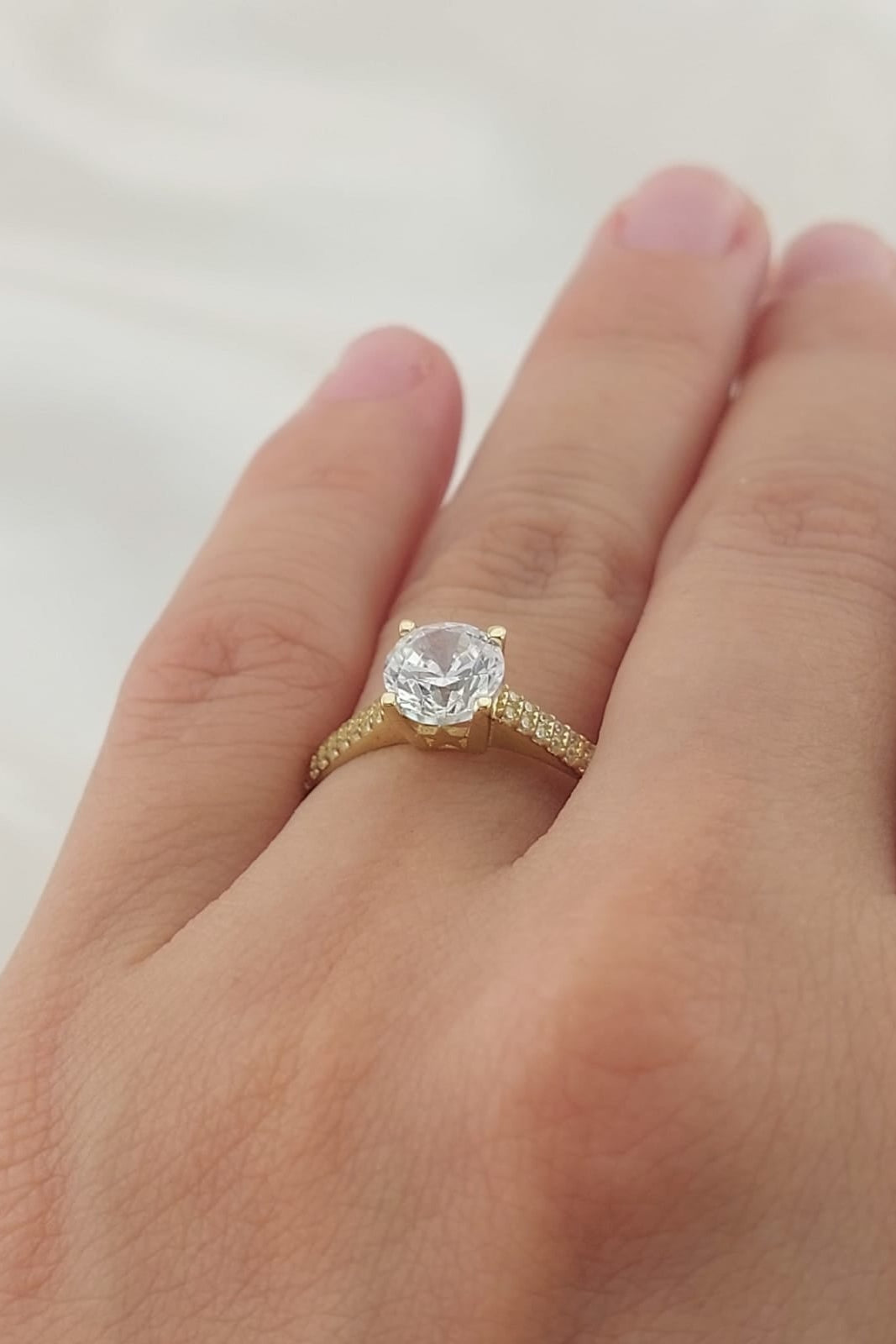 Anillo Compromiso Oro 10k 25619