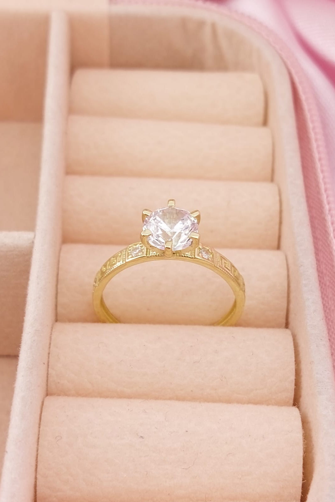 Anillo Compromiso Oro 10k 25624