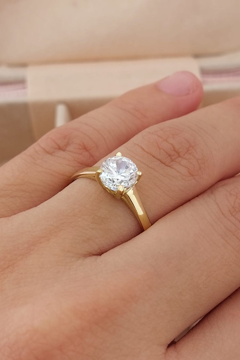 Anillo Compromiso Oro 10k 25625