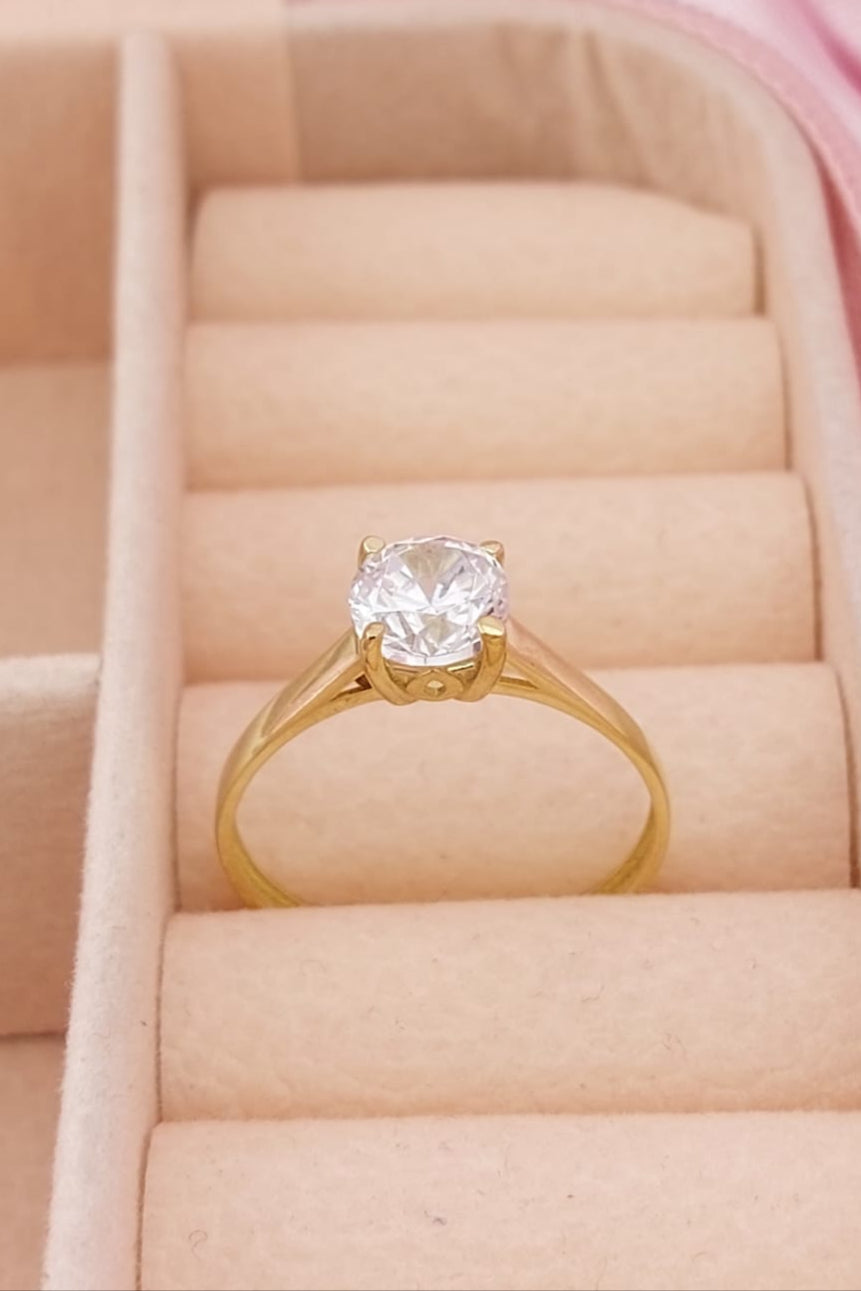 Anillo Compromiso Oro 10k 25625